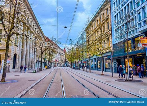 bahnhofstrasse shopping street.